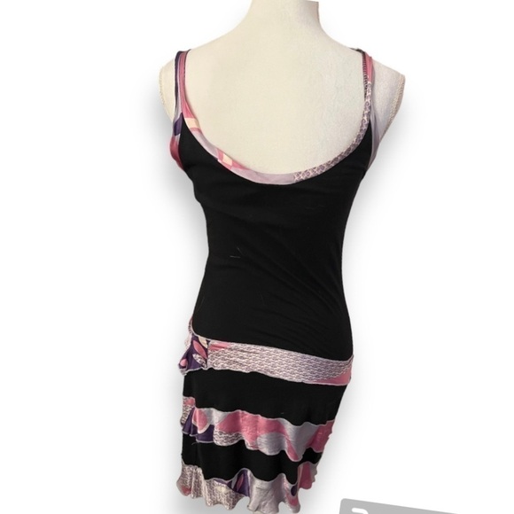 Lulita tunic/mini dress, all cotton, darling close fitting summer asymmetrical. - Picture 6 of 8